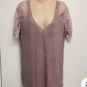 Vici Lacey mauve top